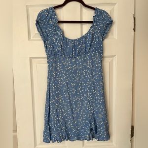 Blue and White Dress